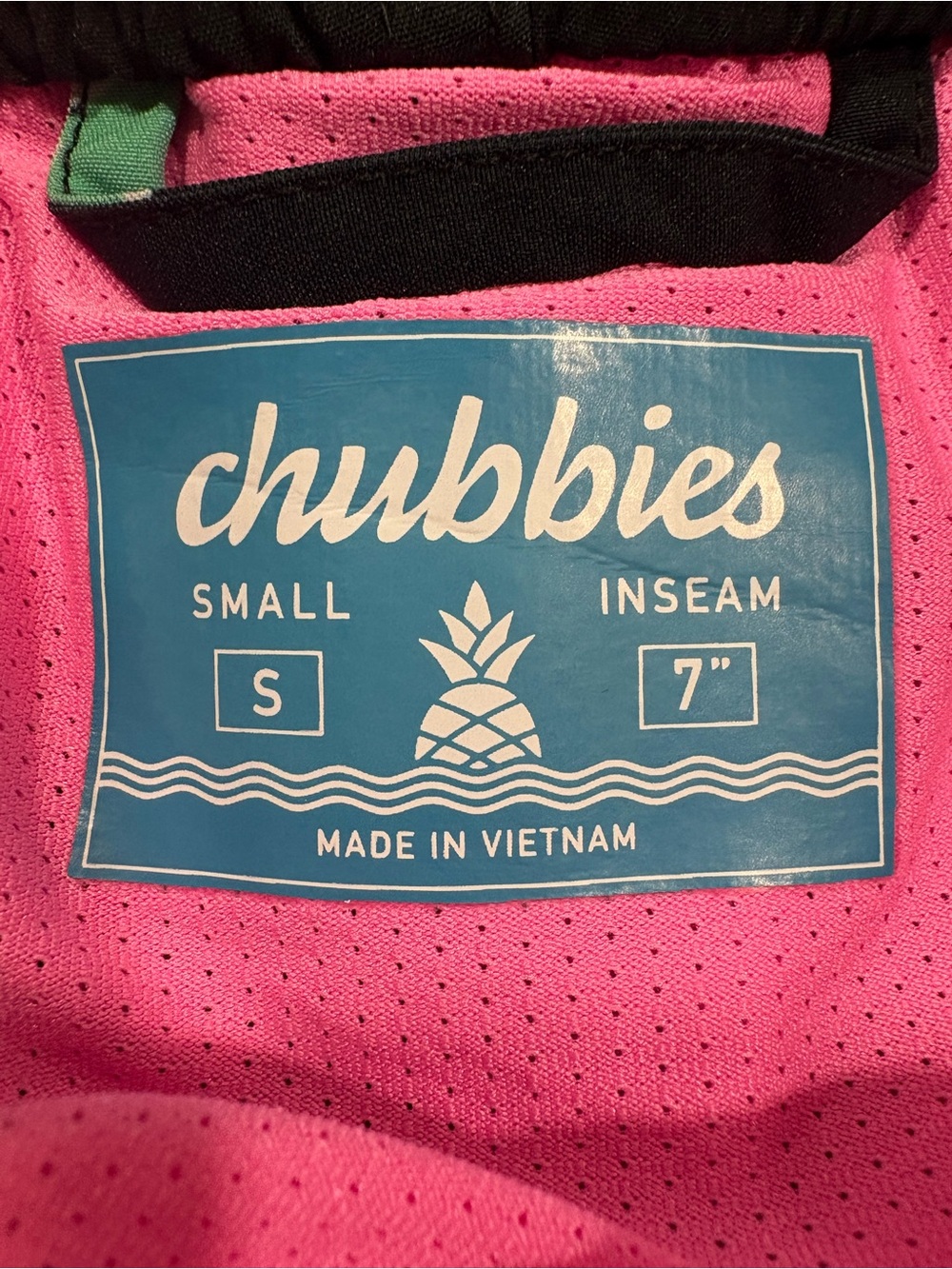chubbies Black Swim Shorts -Palm Tree - Picture 2 of 5
